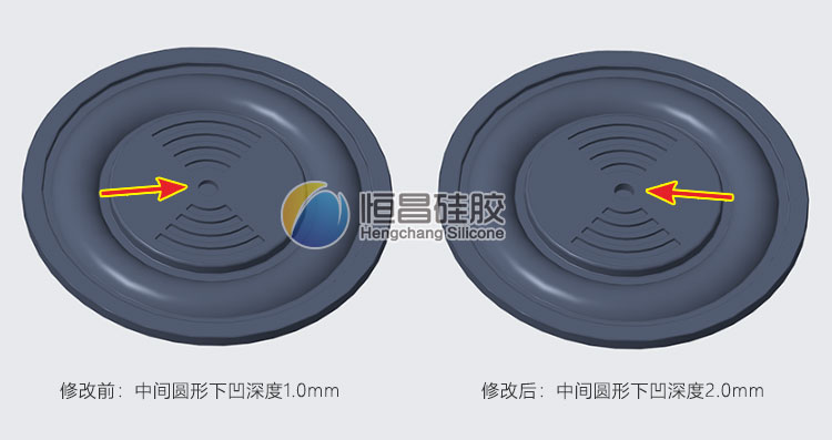 硅胶产品典型减胶修改