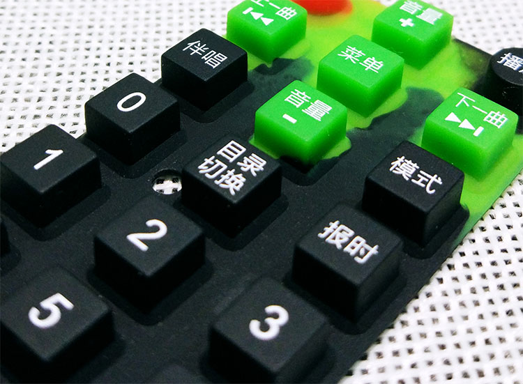 插卡音箱遥控器硅胶按键