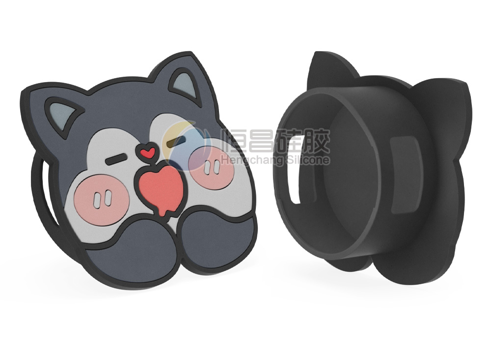 卡通图案的滴胶硅胶套_软PVC+硅胶保护套定做-8