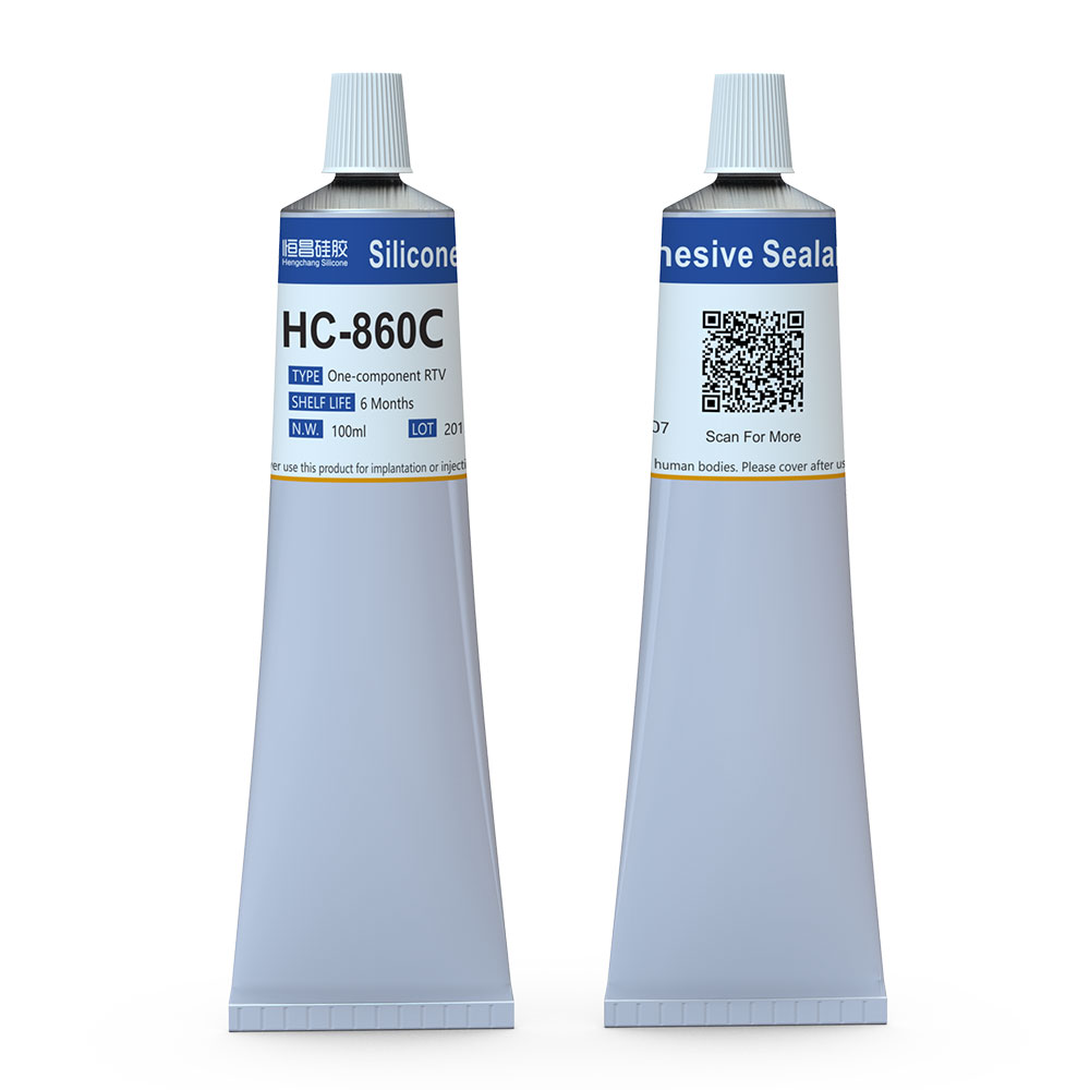 透明硅胶胶水_芯片PCB元器件摄像头镜片防水密封胶_白底图_HC-860C